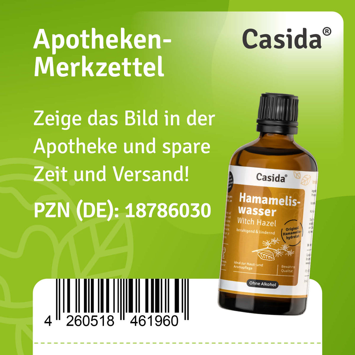 Hamameliswasser (Witch Hazel Water) Apotheke