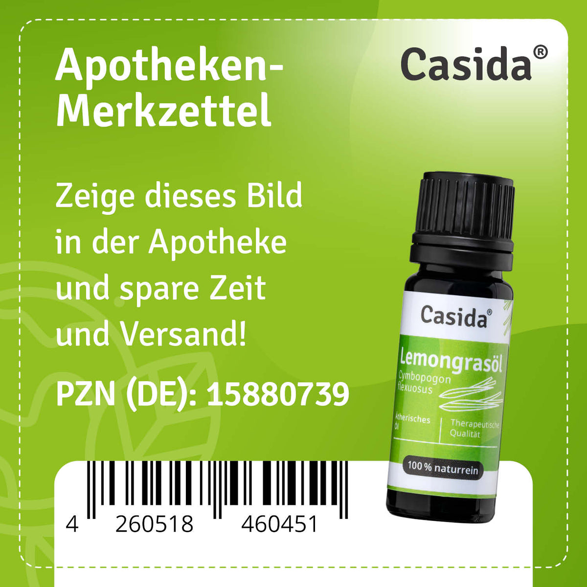 Lemongrasöl / Zitronengrasöl Apotheke