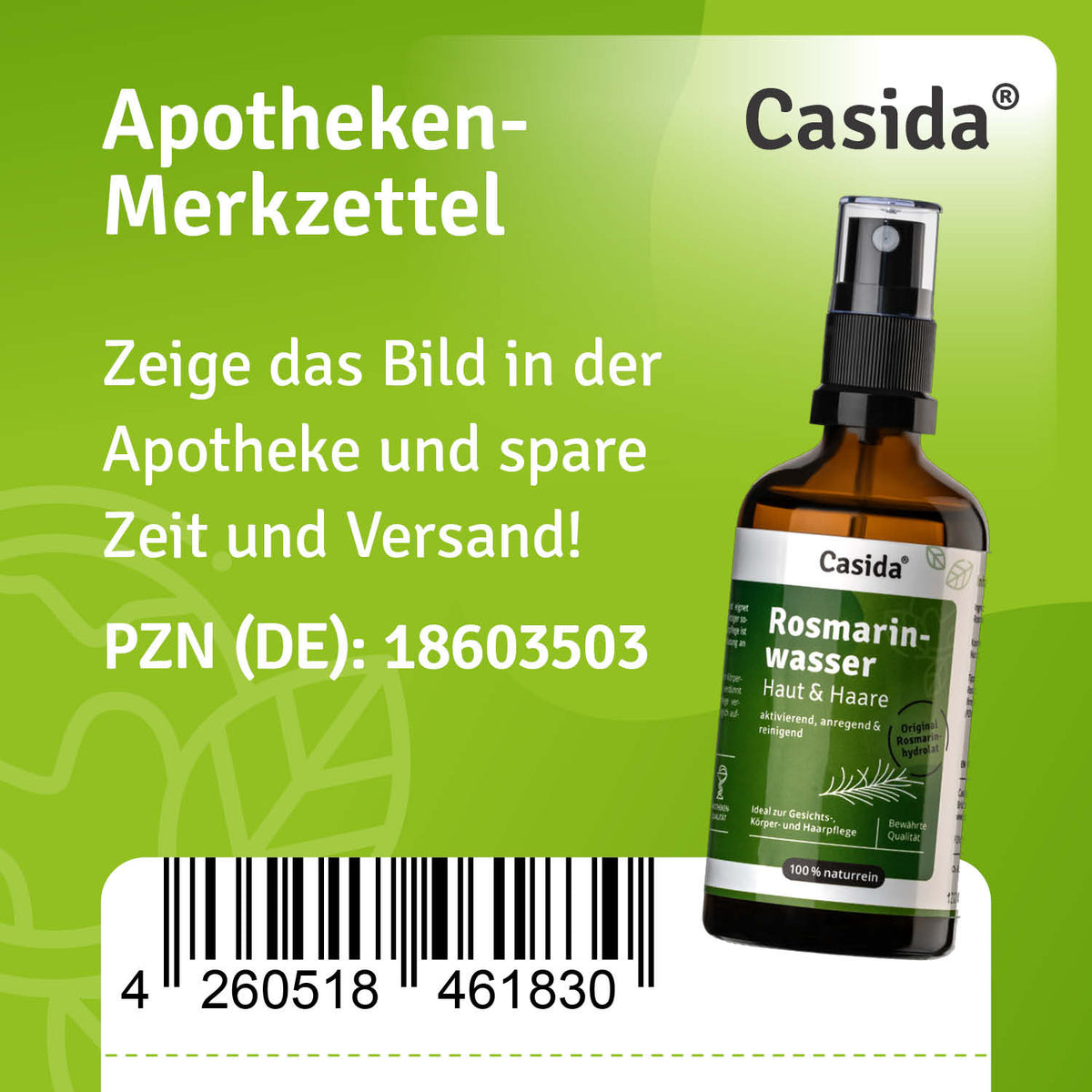 Rosmarinwasser Haut & Haare Apotheke