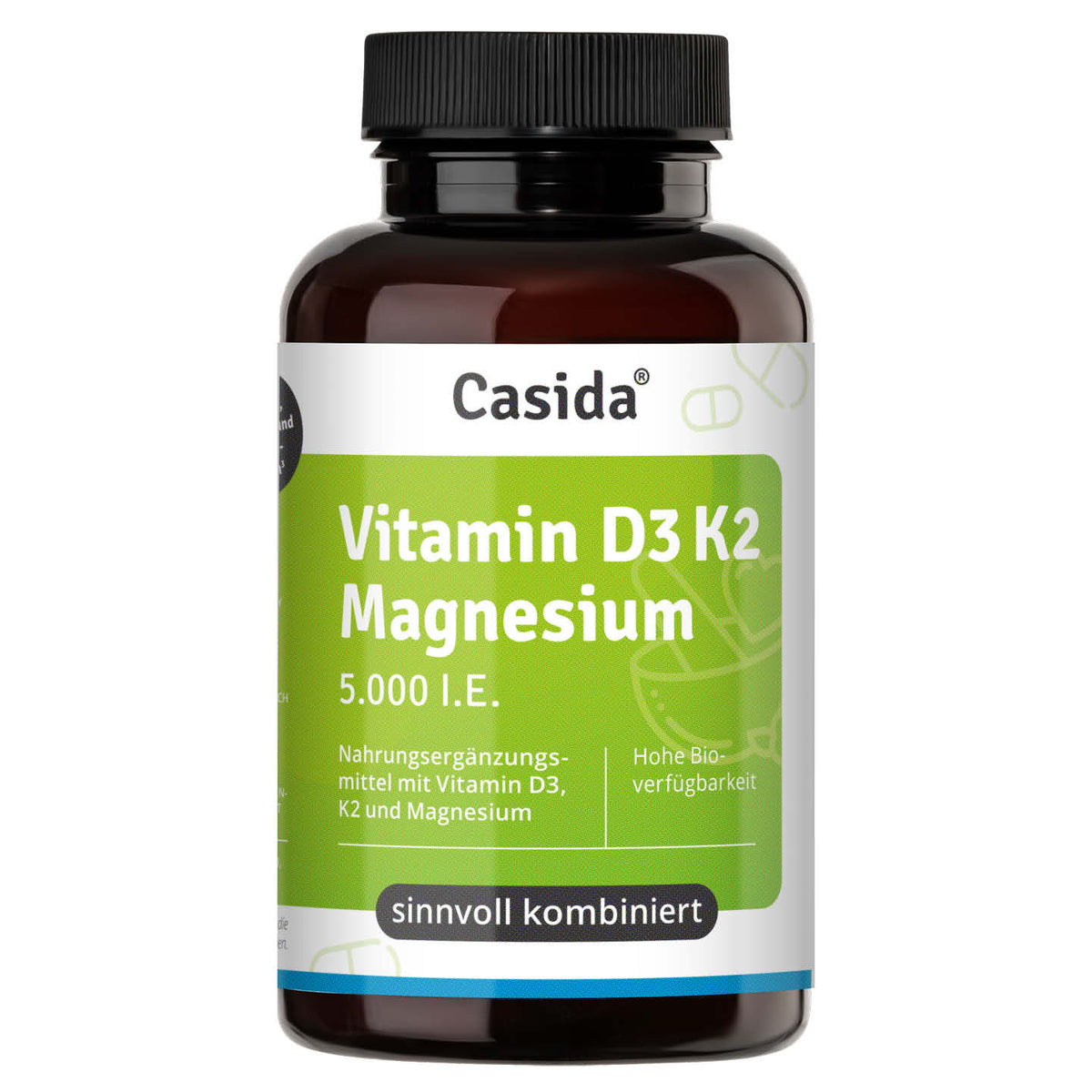 Vitamin D3 K2 Magnesium 5000 I.E. Kapseln