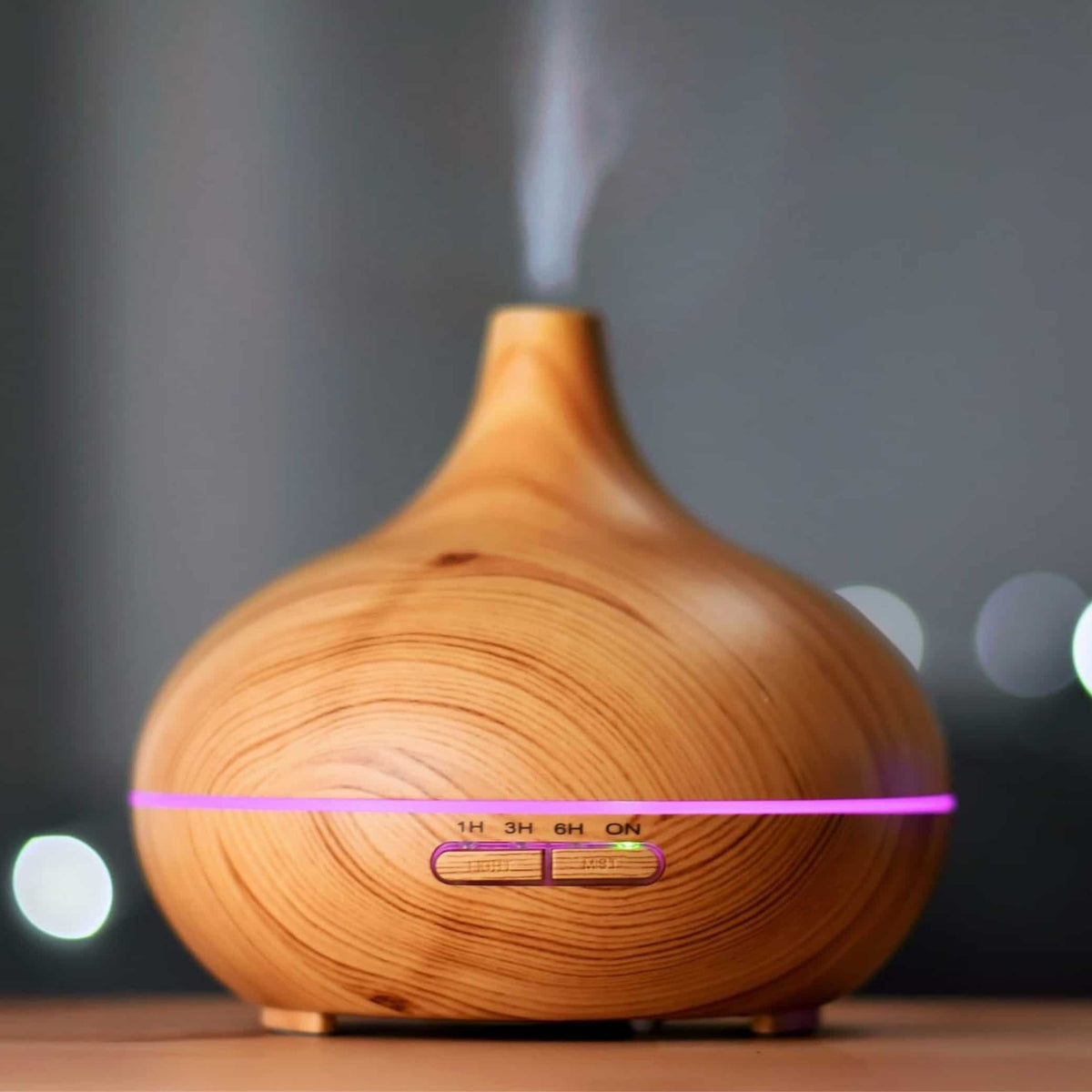 Casida Aroma Diffuser in Holzoptik mit LED Licht