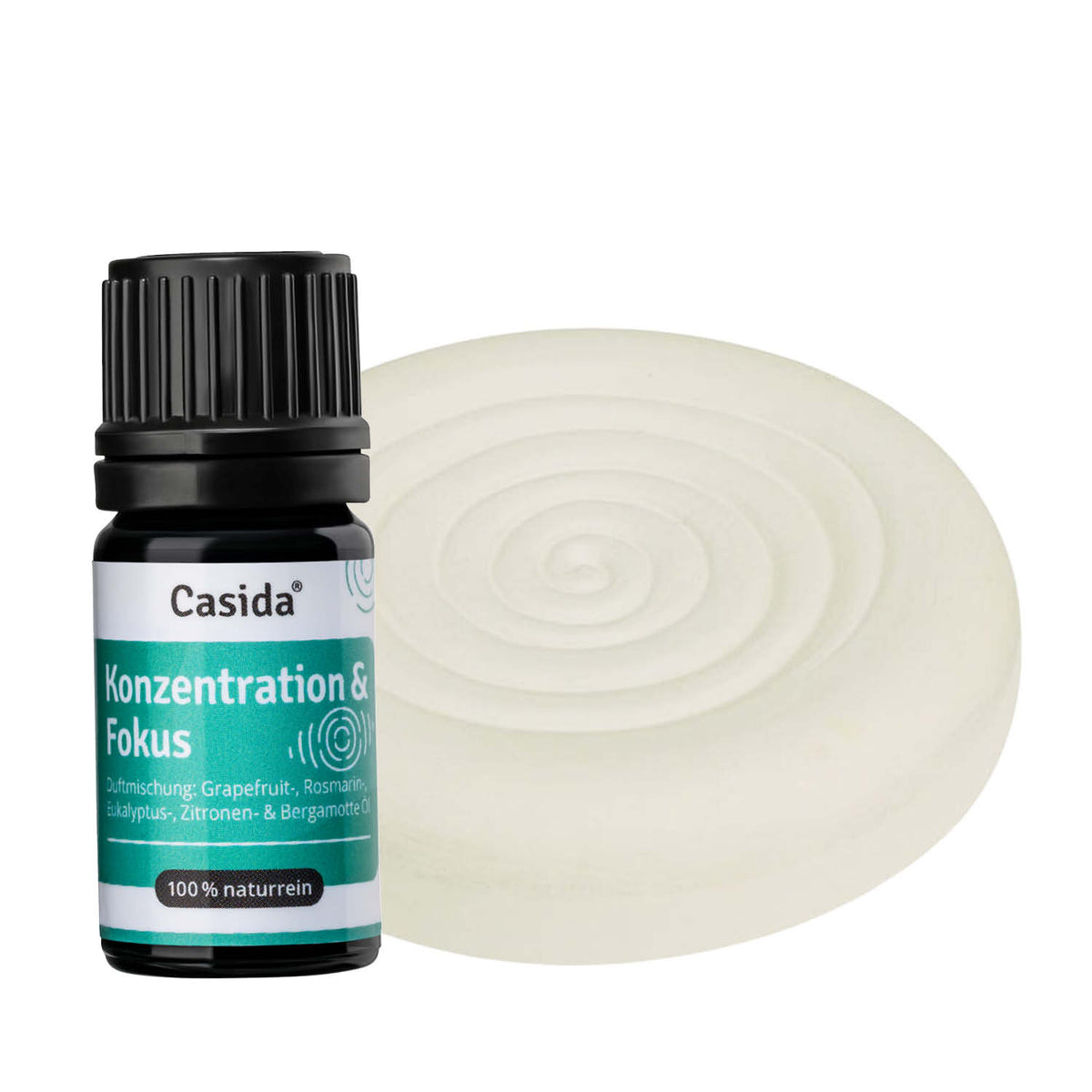 Casida Lernfreude Set Duftmischung Konzentration und Fokus + Duftstein