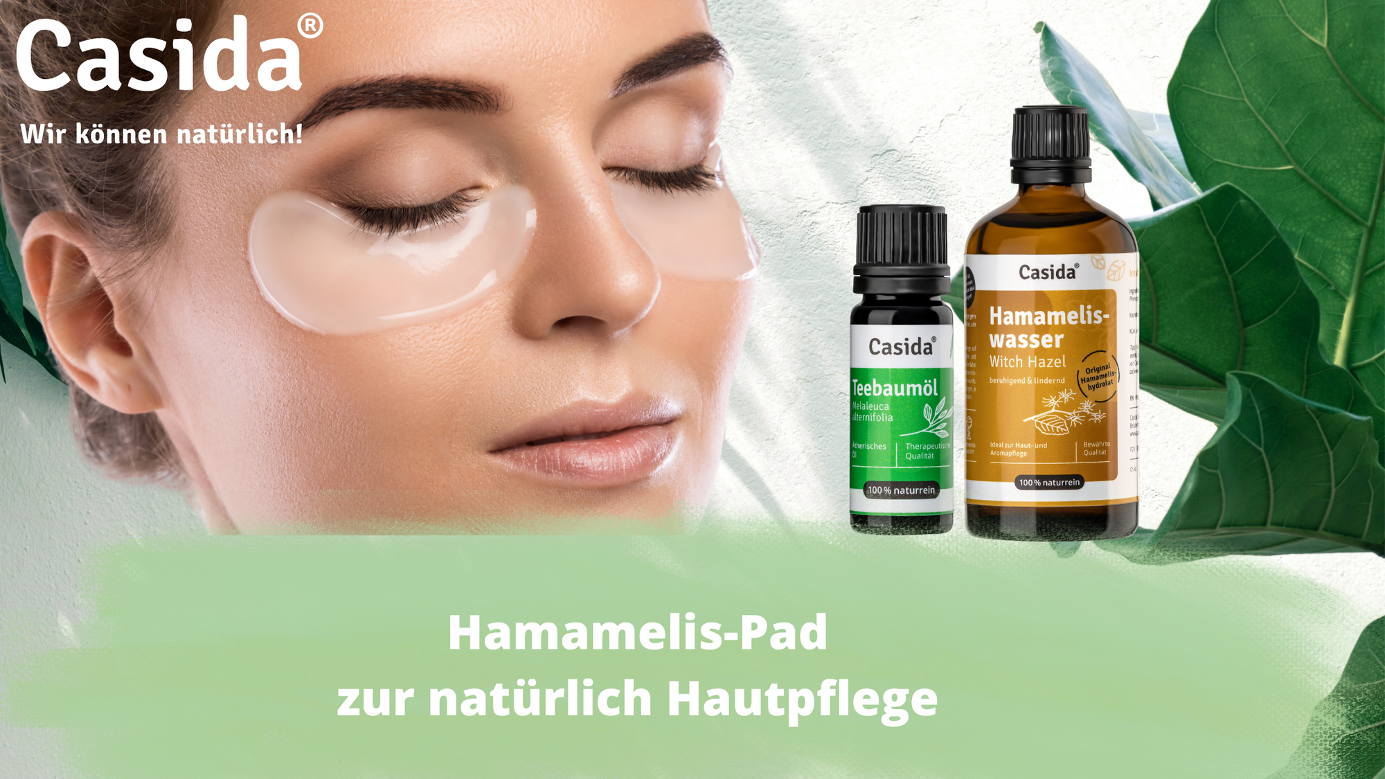 Hamamelis - Pads gegen Akne und zur natürlichen Hautpflege