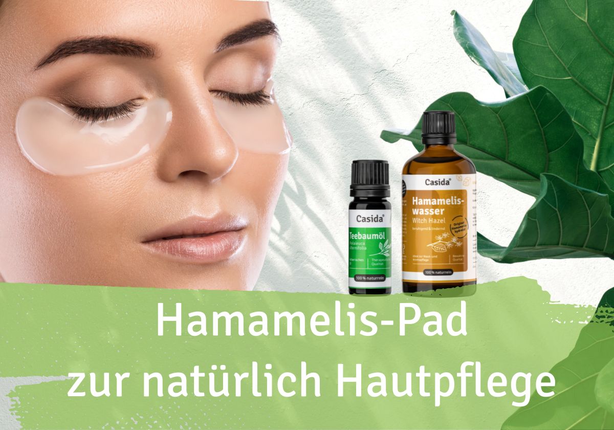 Hamamelis - Pads gegen Akne und zur natürlichen Hautpflege