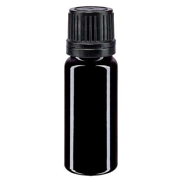 Violettglas Tropfflasche 10 ml mit Tropfeinsatz