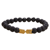 Lavastein Armband für Ätherische Öle, 8 mm Lava Armband – in 3 Farben