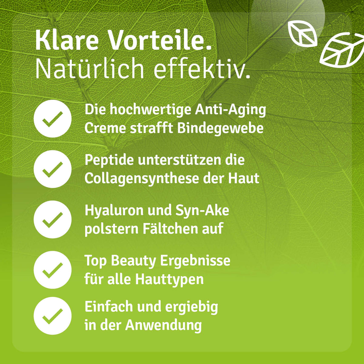 Collagen Creme Peptid Filler Vorteile