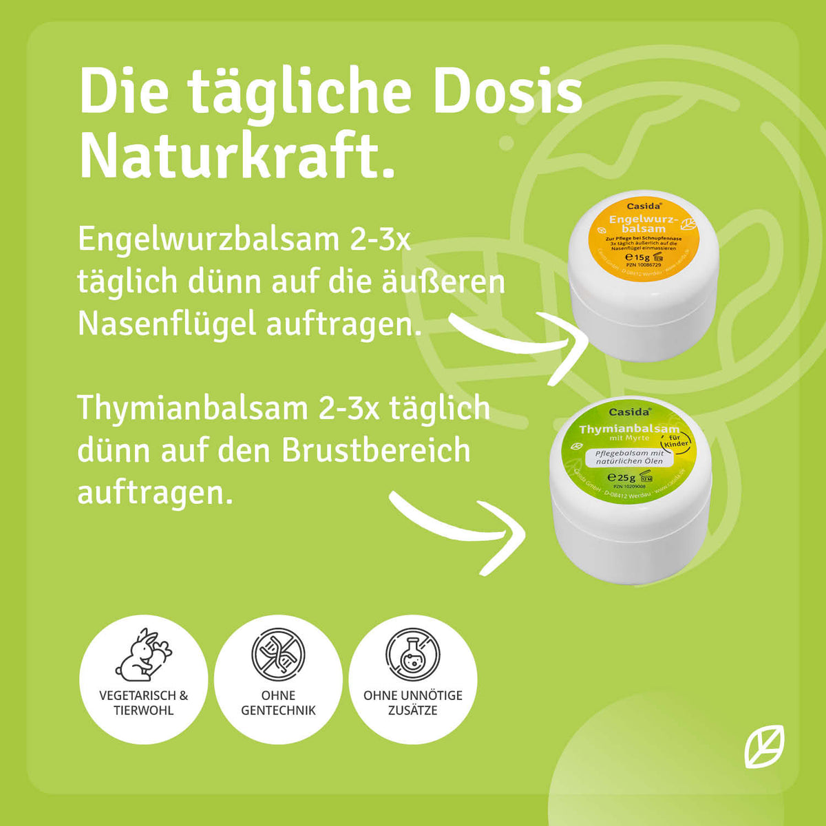 Theken-Aufsteller inkl. 8x Engelwurzbalsam & 8x Thymianbalsam Kinder Anwendung 