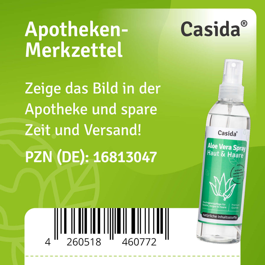 Aloe Vera Spray aus der Apotheke