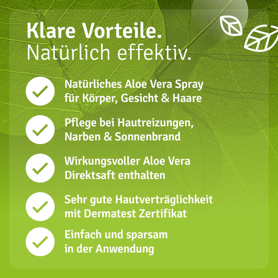 Aloe Vera Spray aus der Apotheke