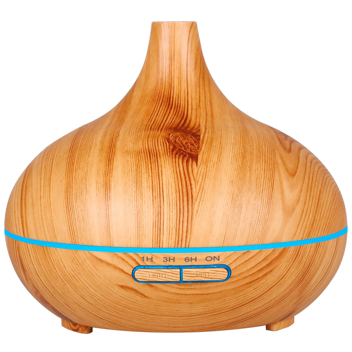 Aroma diffuser in wood look with LED