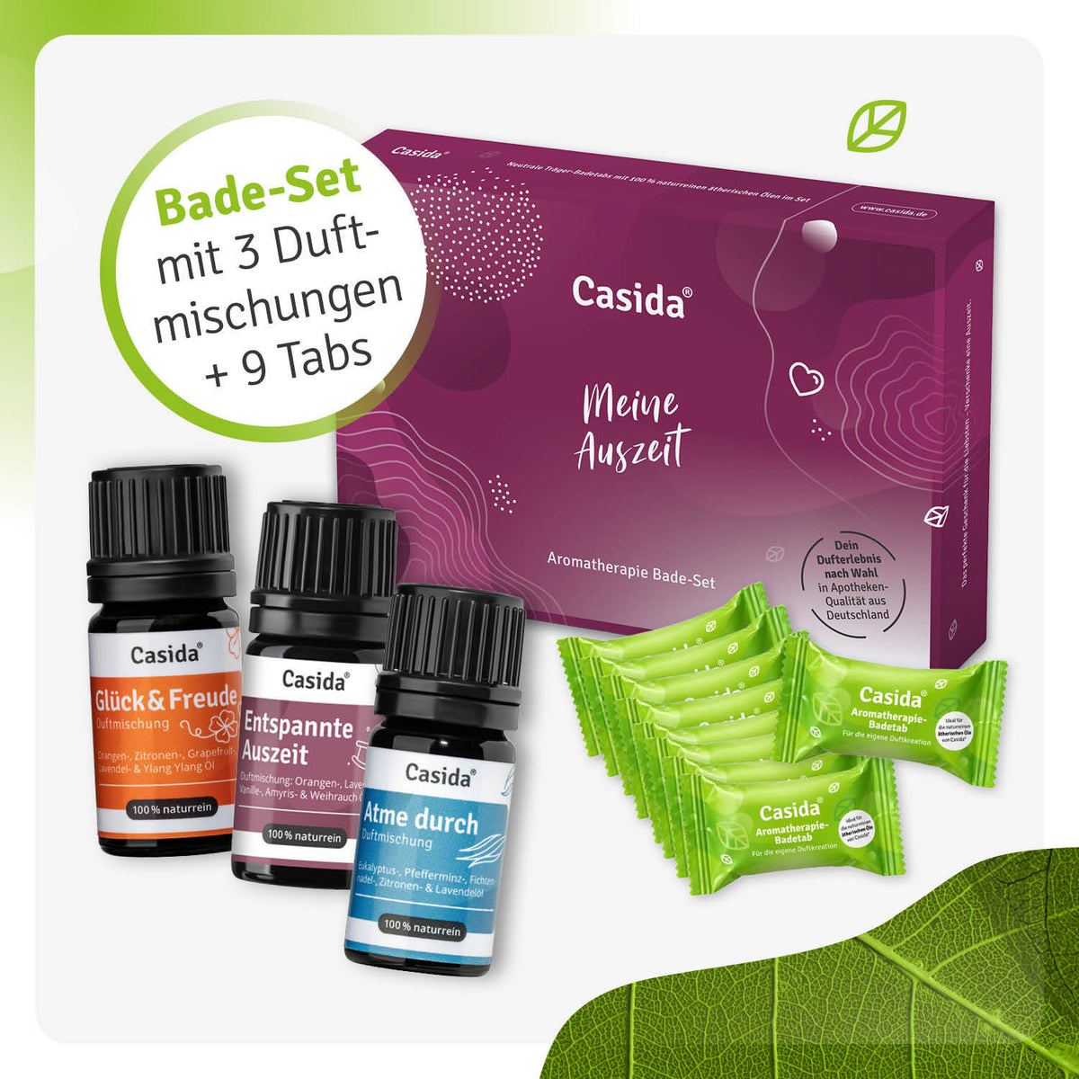 Bade-Geschenkset „Meine Auszeit“ mit Duftmischungen