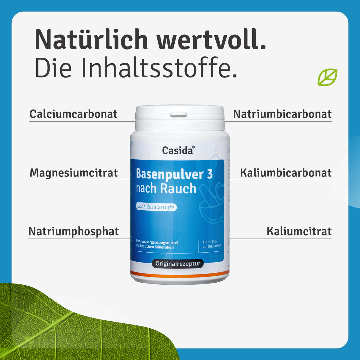 Basenpulver 3 nach Rauch Inhalt