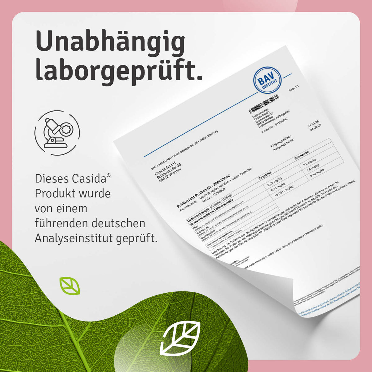Biotinkomplex Zink und Selen hochdosiert laborgeprüft