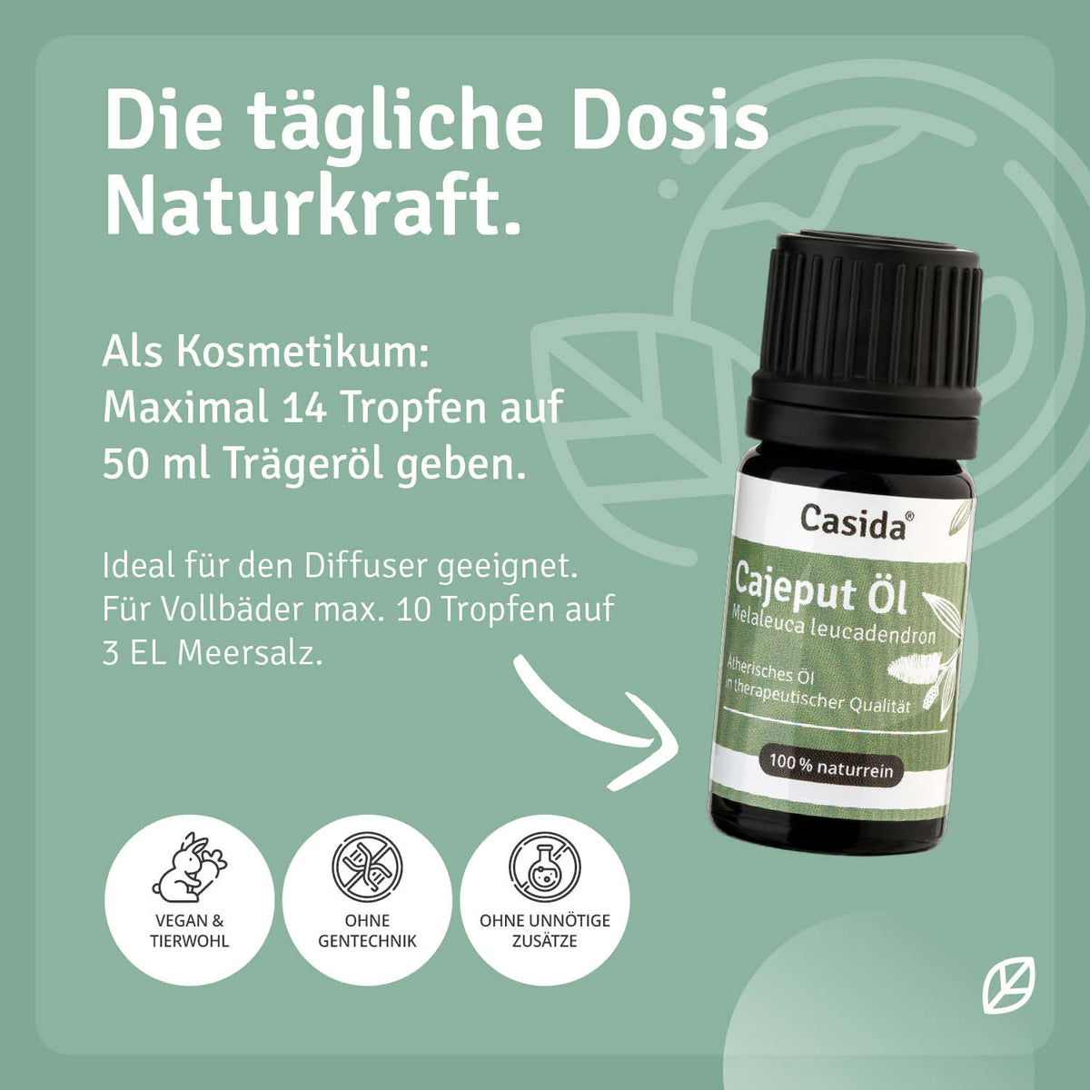 Cajeput Öl Anwendung