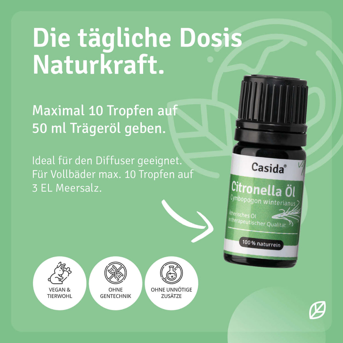 Citronella Öl Anwendung