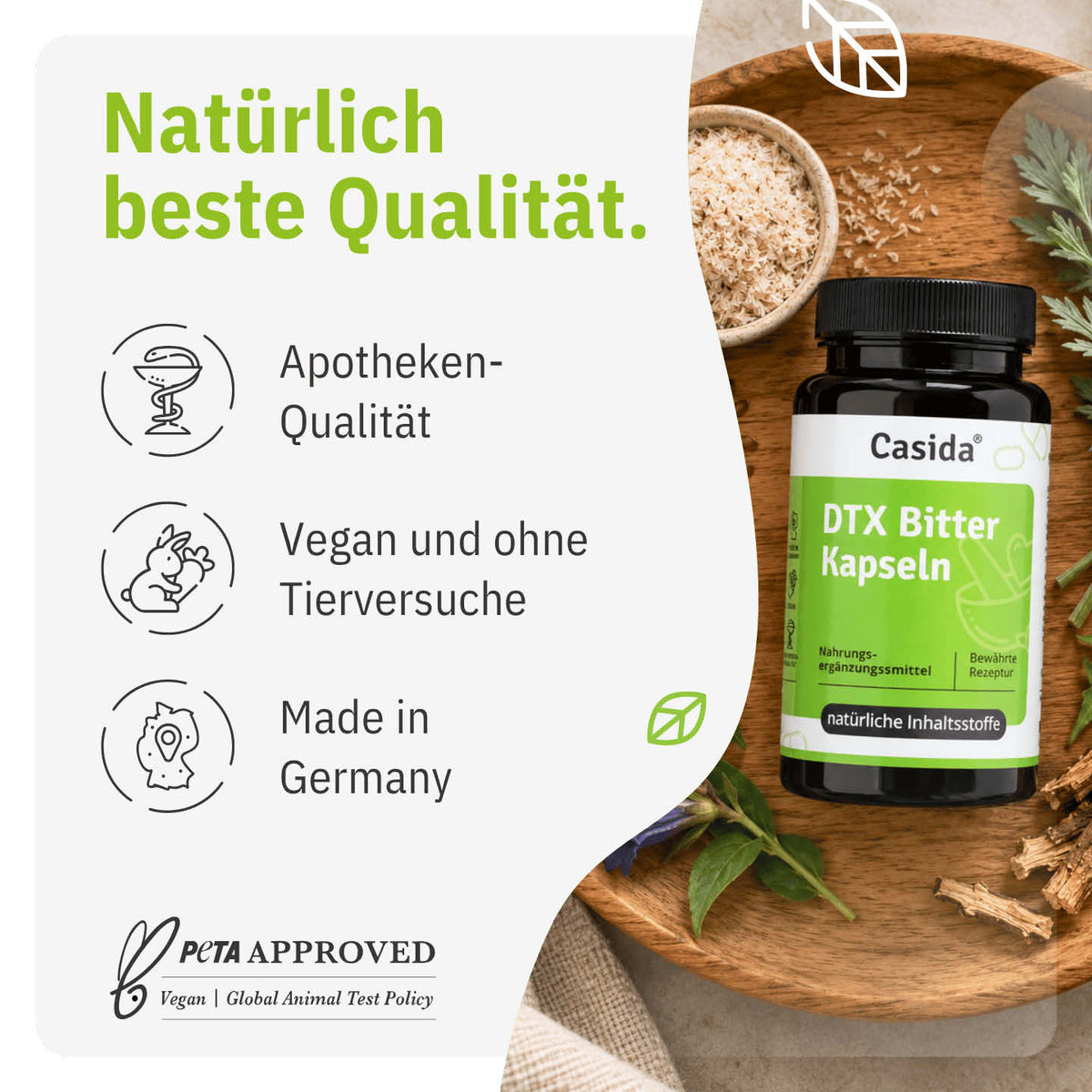 DTX Bitter Kapseln tierversuchsfrei