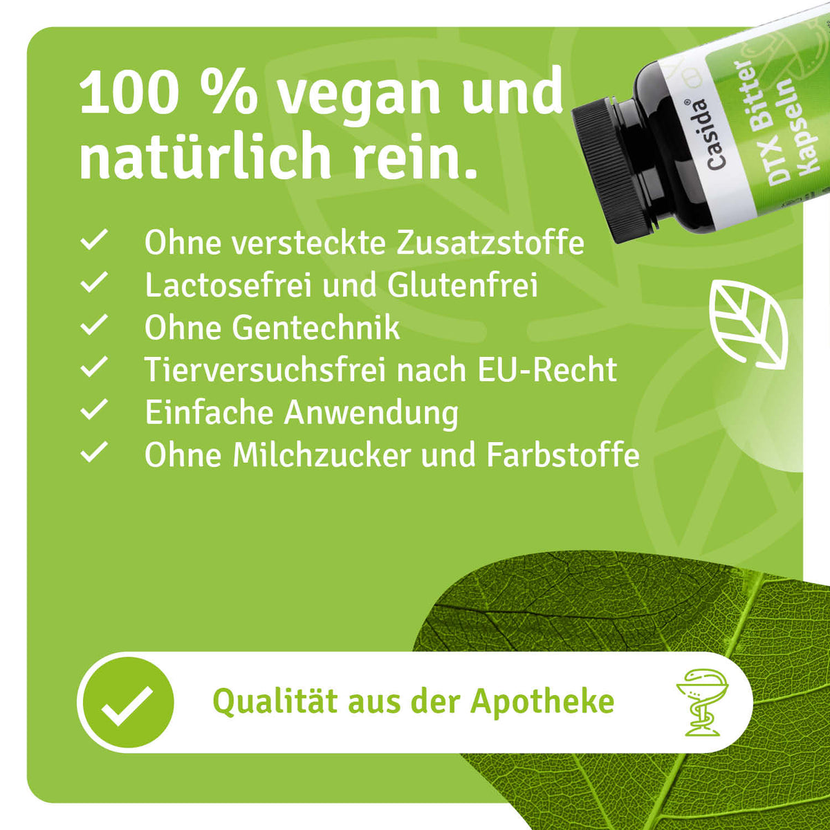 DTX Bitter Kapseln natürliche Inhaltsstoffe