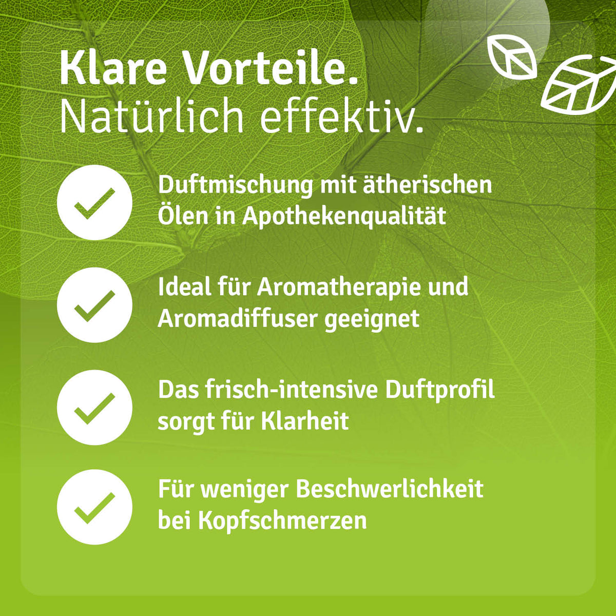 Duftmischung Befreiter Kopf Vorteile