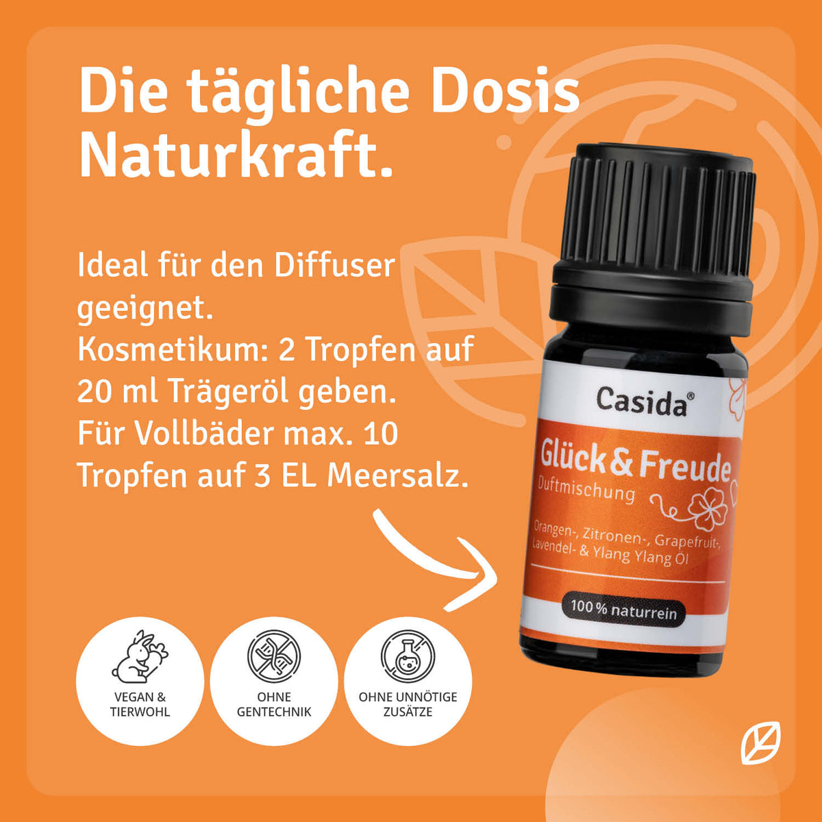 Gratis Duftmischung Glück & Freude Anwendung