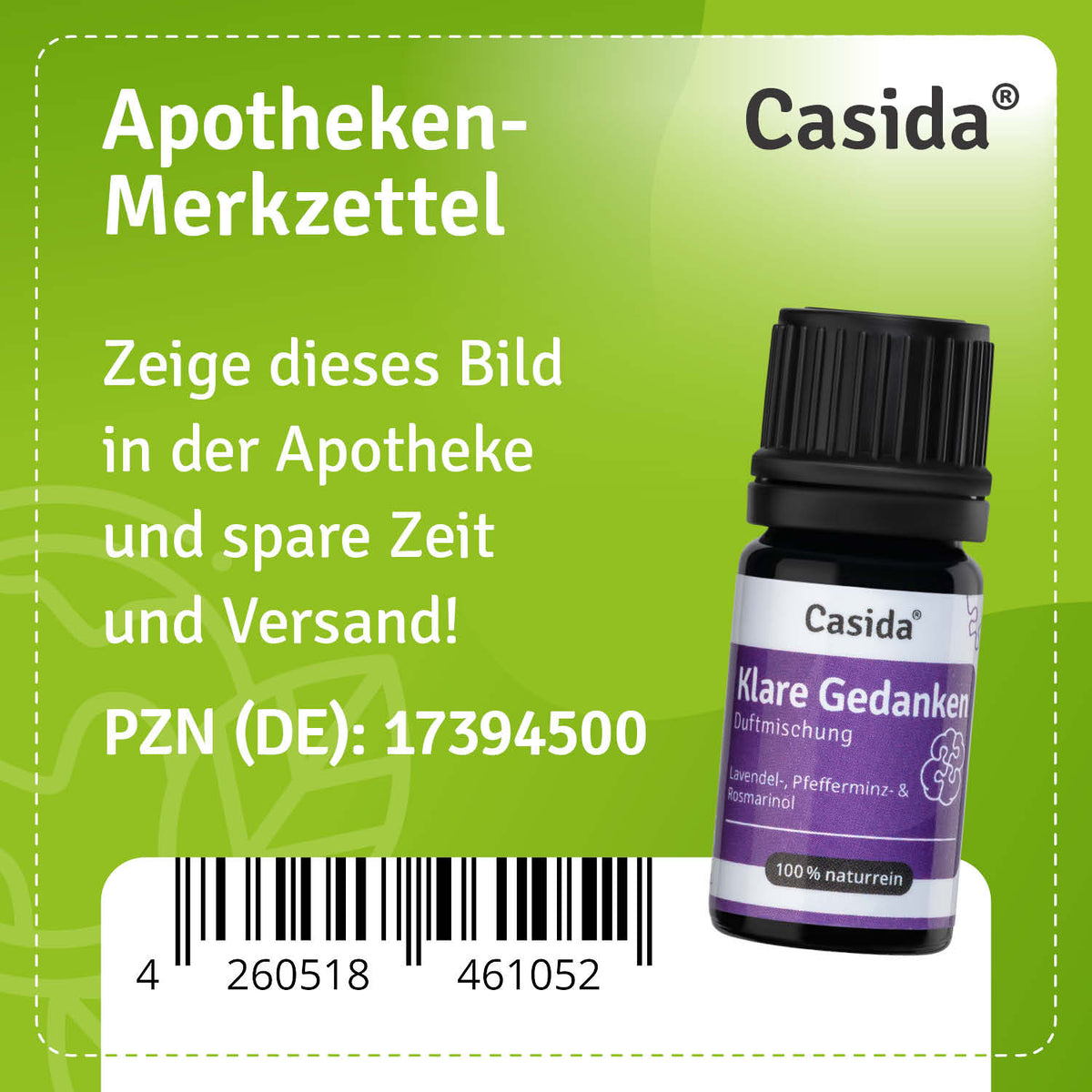 Duftmischung Klare Gedanken Apotheke