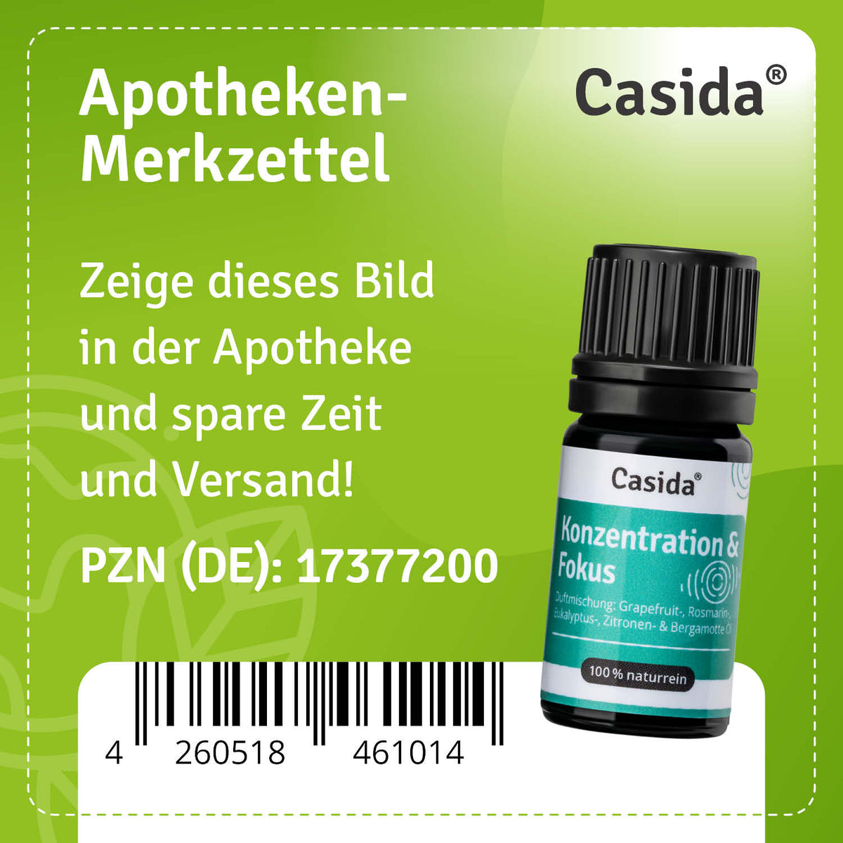 Duftmischung Konzentration & Fokus Apotheke