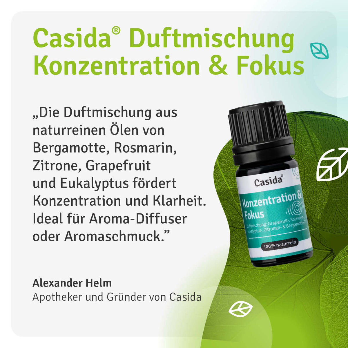 Duftmischung Konzentration & Fokus Casida