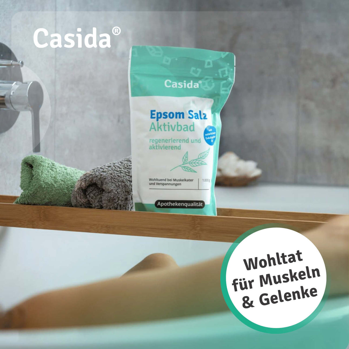 Epsom Salz Aktivbad mit Eukalyptus und Rosmarin Wirkung