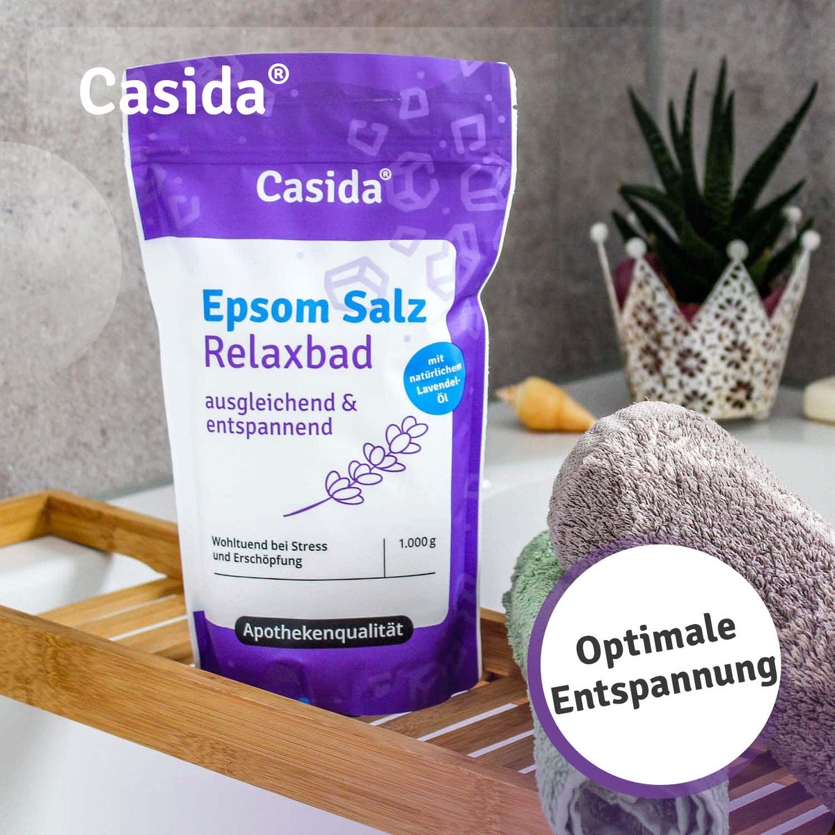 Epsom Salz Relaxbad mit Lavendel Wirkung