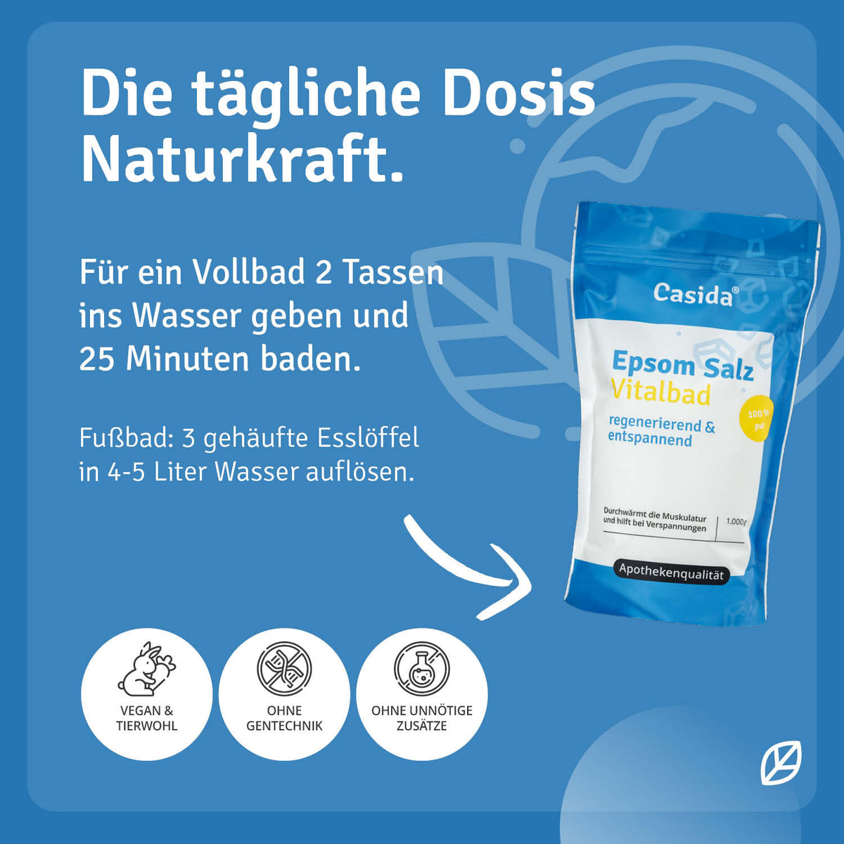Epsom Salz Vitalbad Anwendung