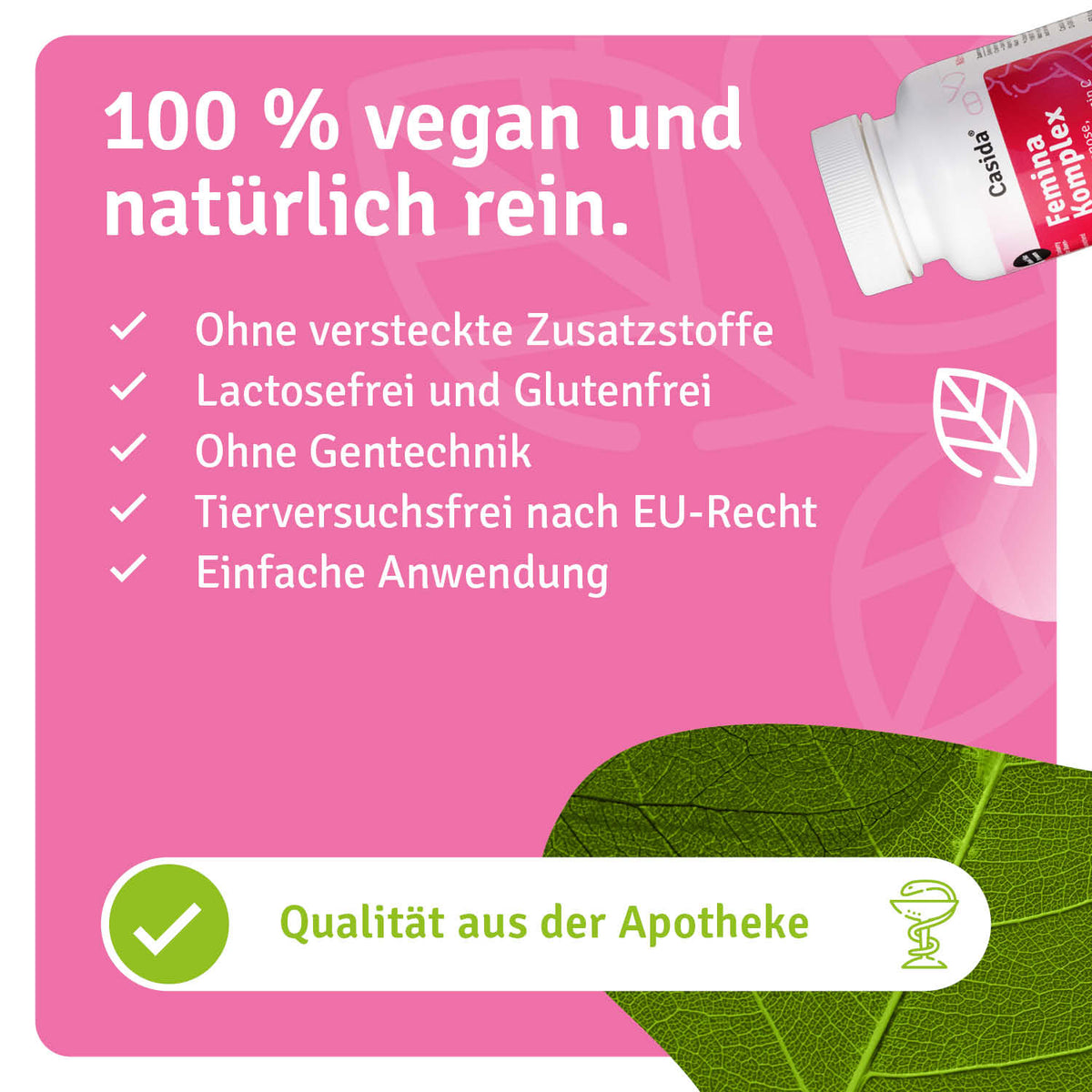 Femina Komplex mit D-Mannose, Cranberry & Vitamin C natürliche Inhaltsstoffe