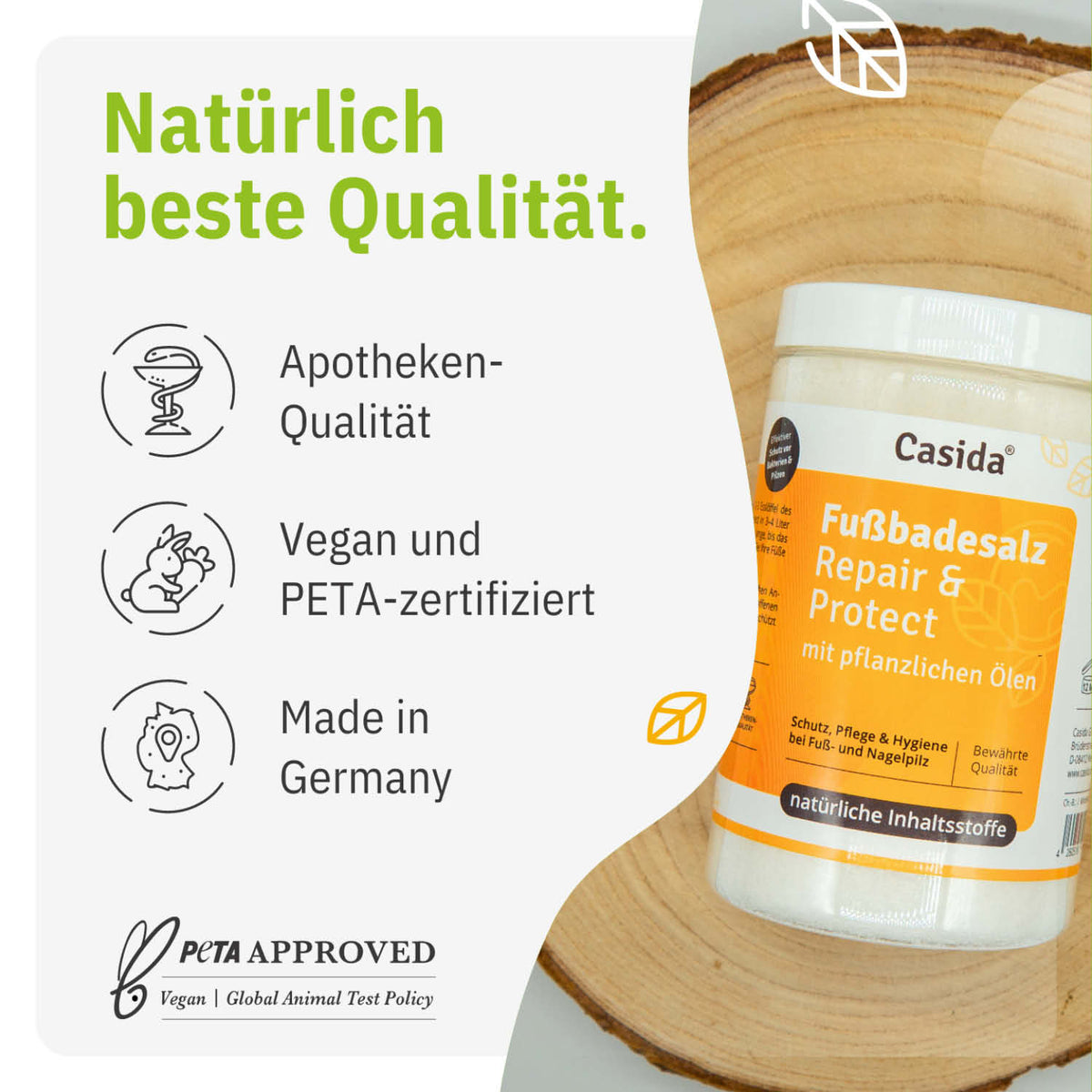 Fußbadesalz Repair & Protect tierversuchsfrei