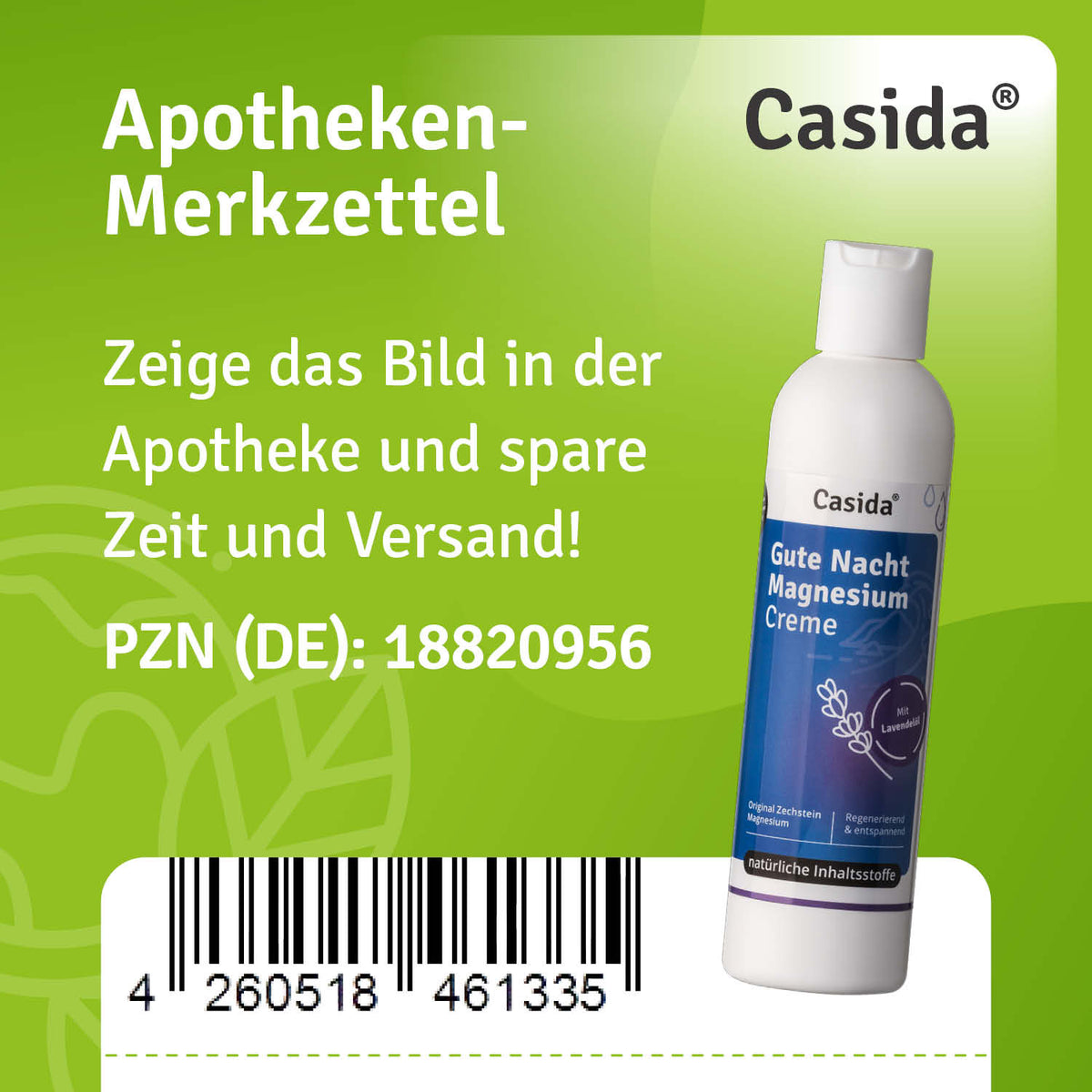 Gute Nacht Magnesium Creme Apotheke