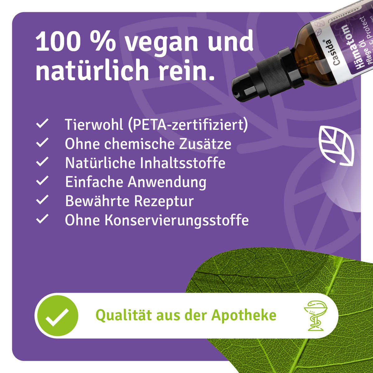 Hämatom Pflege Öl Repair & Protect natürliche Inhaltsstoffe