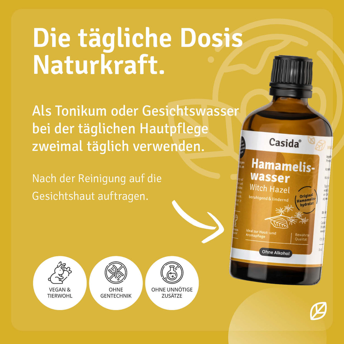 Hamameliswasser (Witch Hazel Water) Anwendung