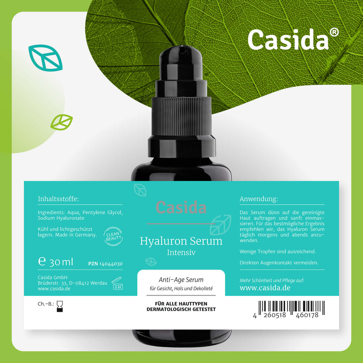 Hyaluron Serum Etikett