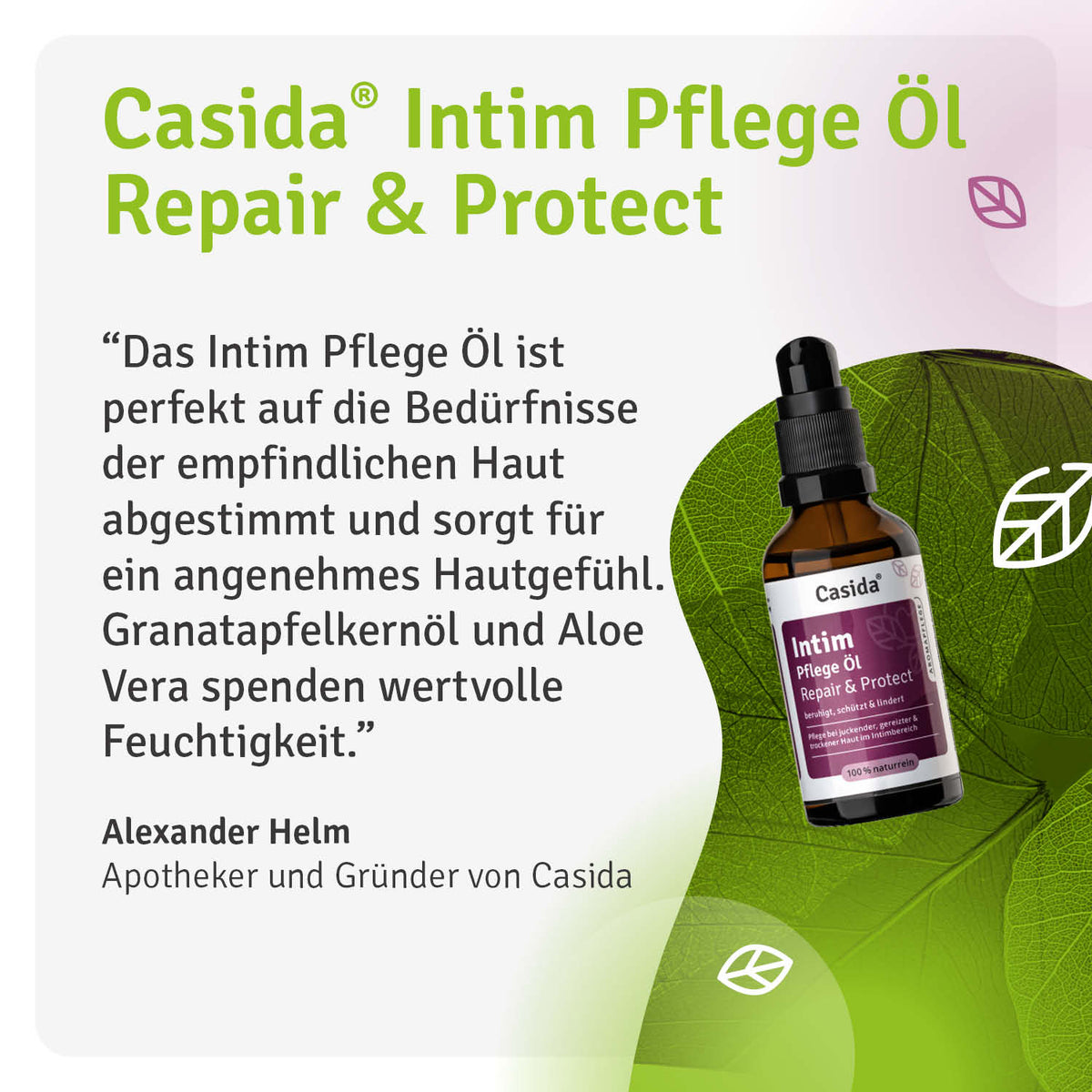 Intimpflege Öl Repair & Protect Casida