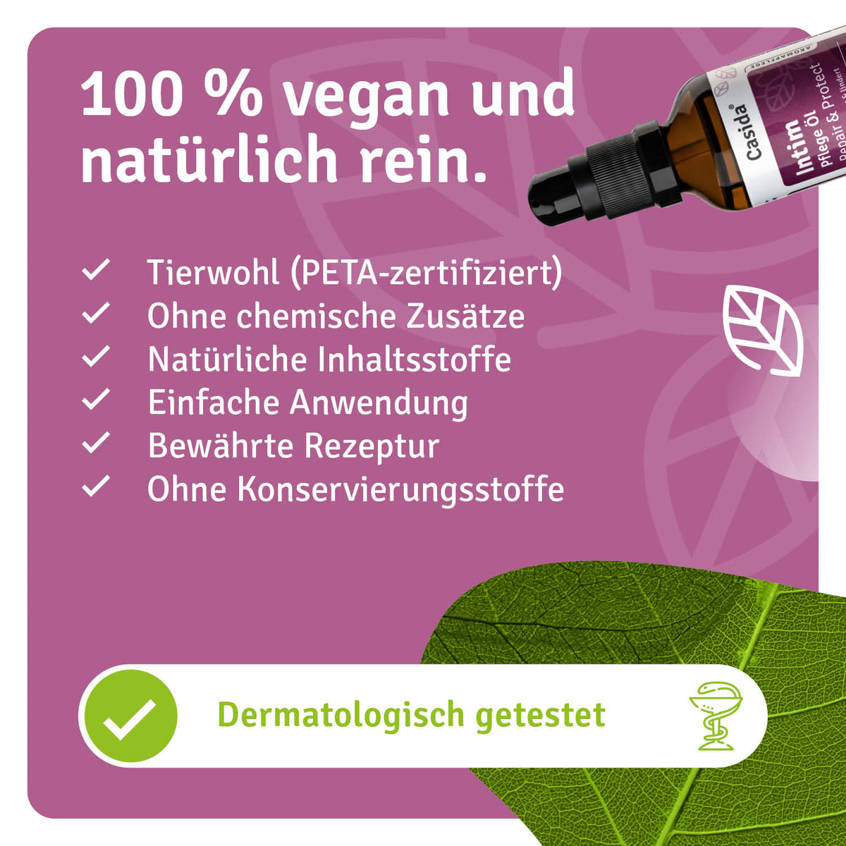 Intimpflege Öl Repair & Protect natürliche Inhaltsstoffe