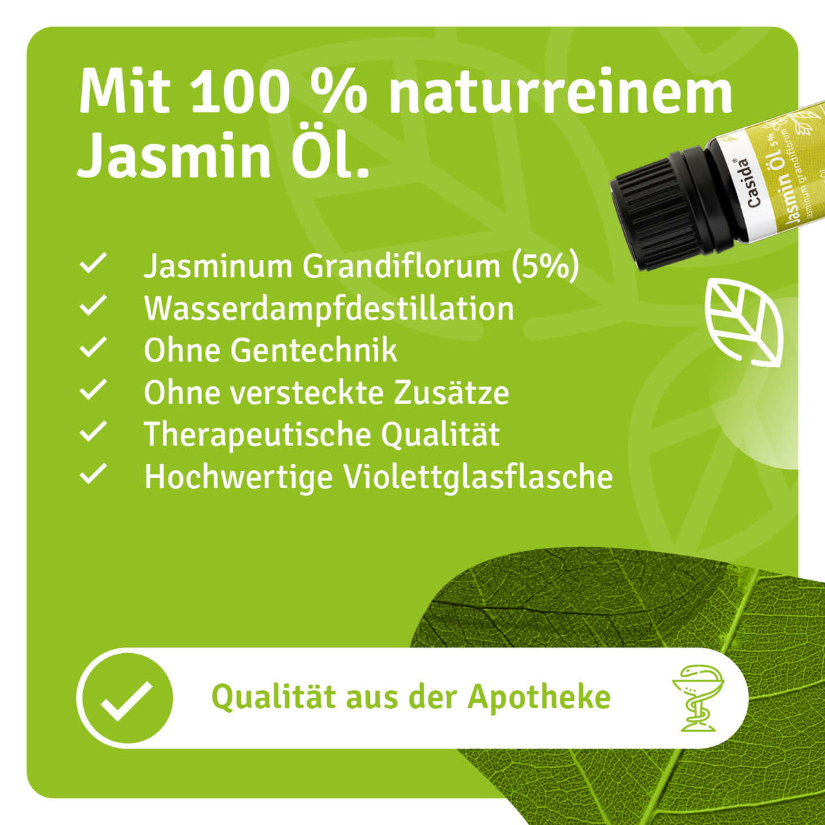 Jasmin Öl 5 % natürliche Inhaltsstoffe