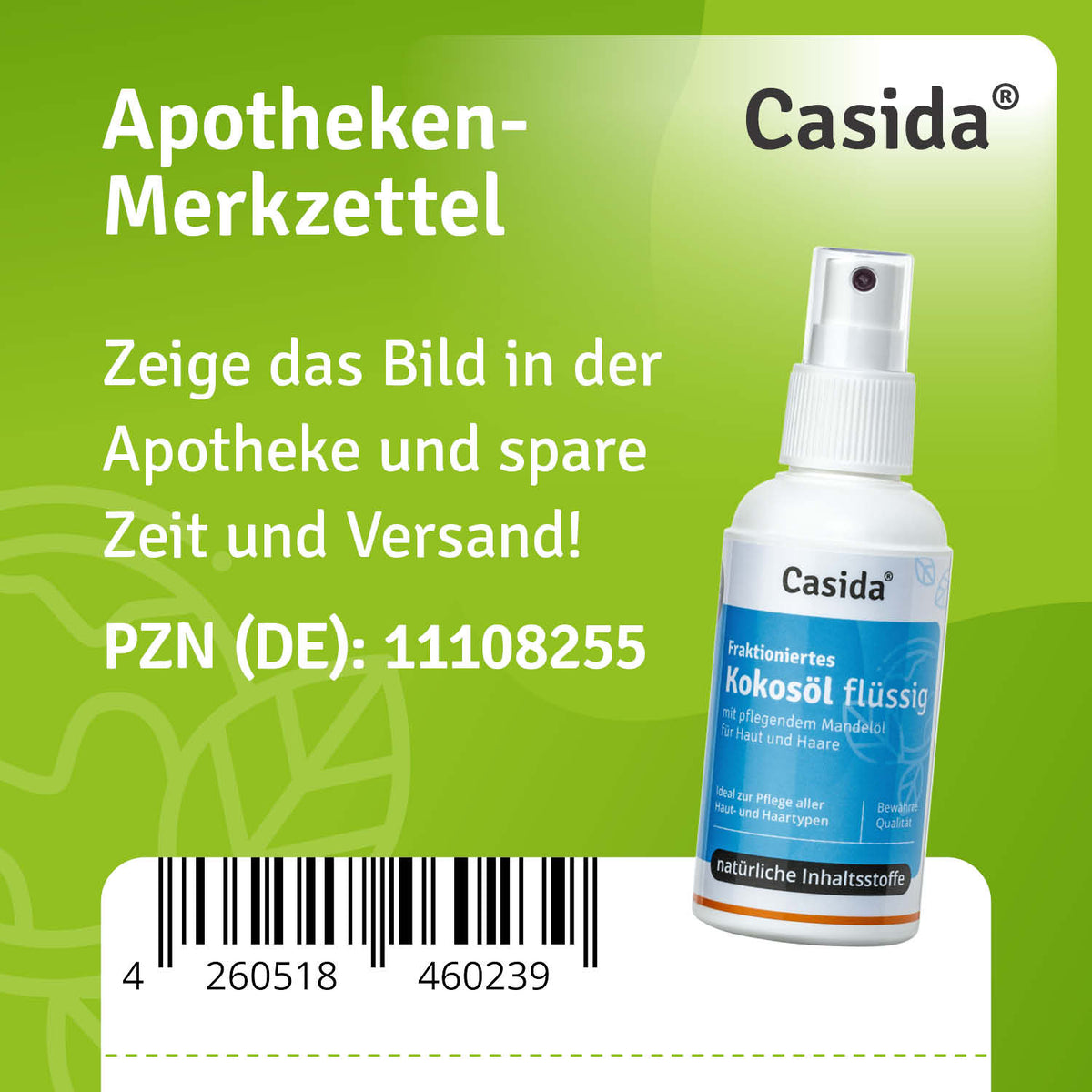 Kokosöl flüssig Haut und Haare Apotheke