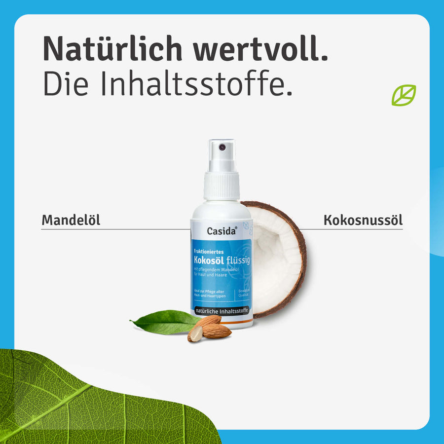 Flssiges Kokosl fr Haut & Haare - Casida Flssiges Kokosl fr Haut & Haare - Casida