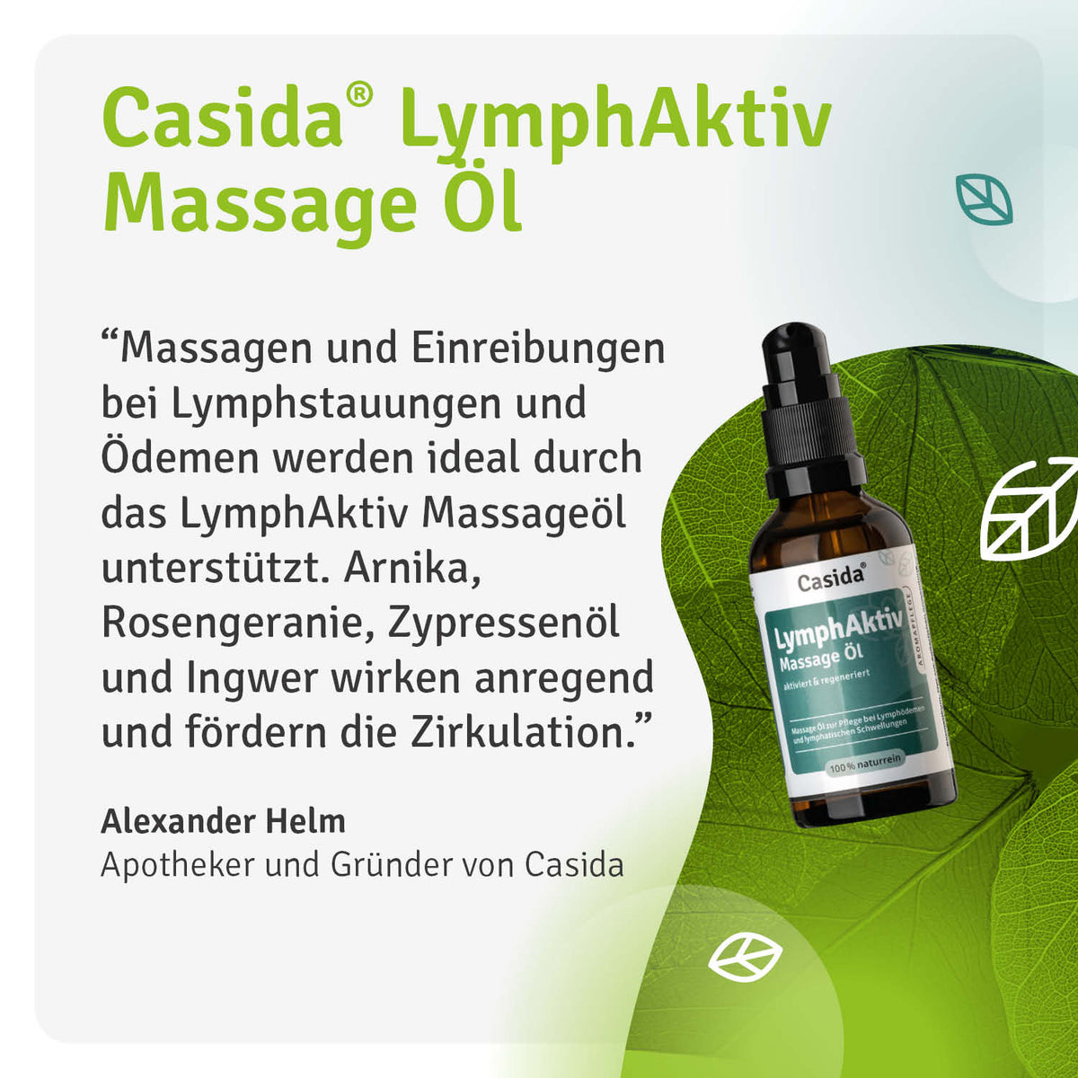 LymphAktiv Massage Öl Casida