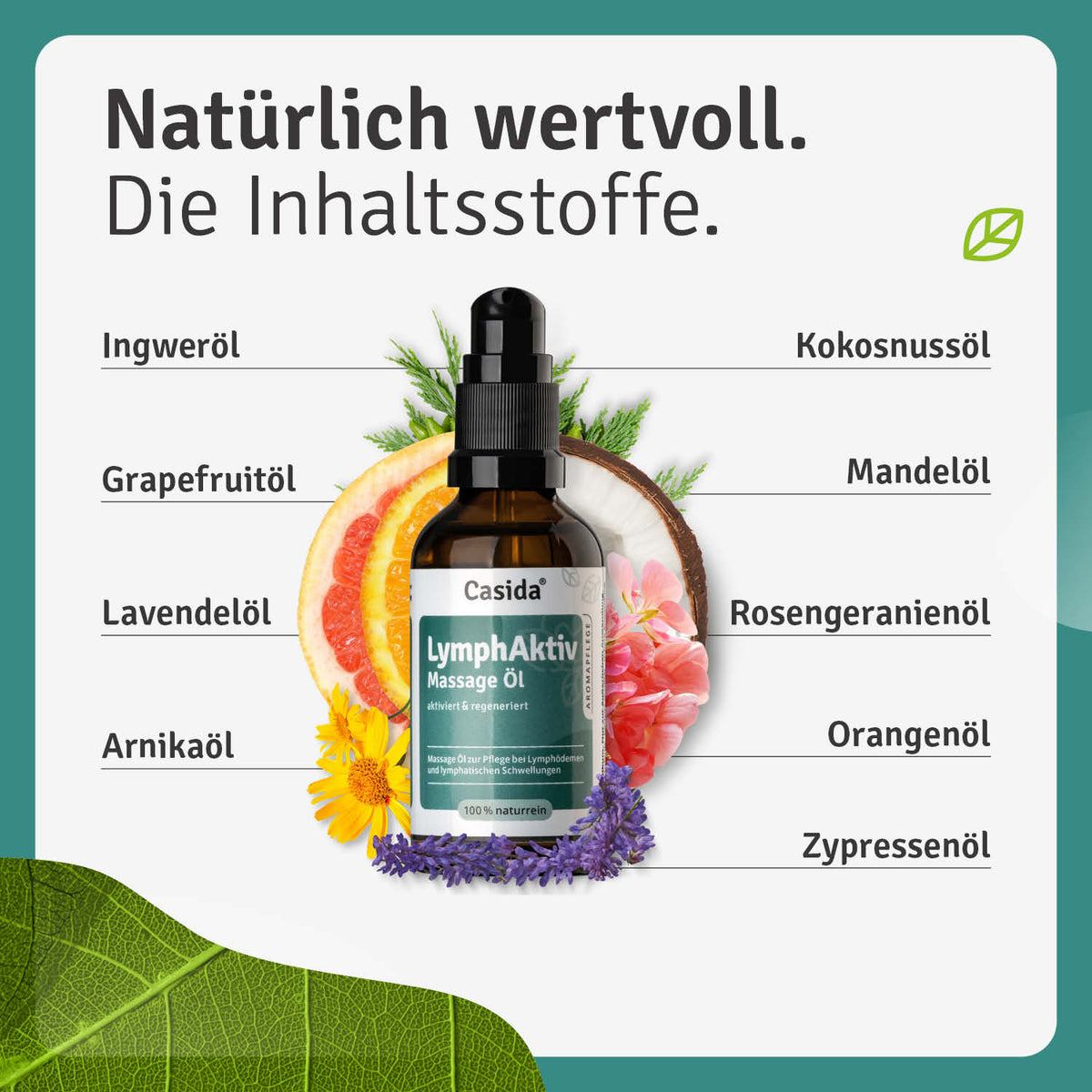 LymphAktiv Massage Öl Inhalt