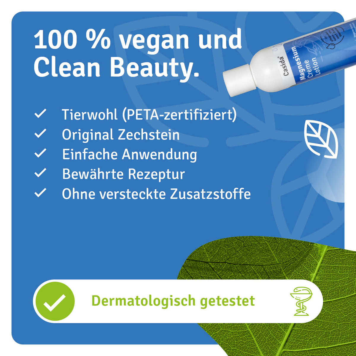 Magnesium Creme Lotion natürliche Inhaltsstoffe