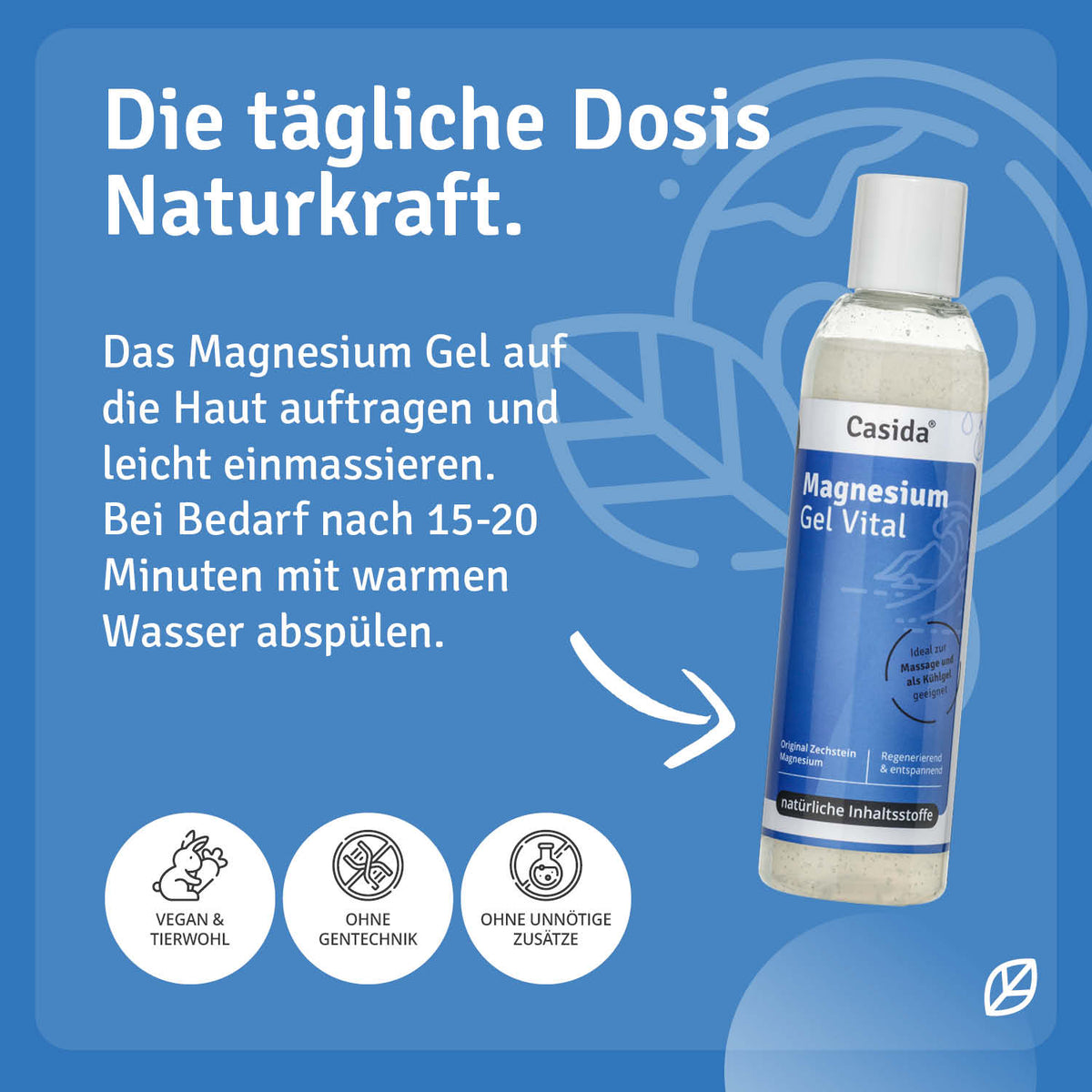 Magnesium Gel Vital Anwendung