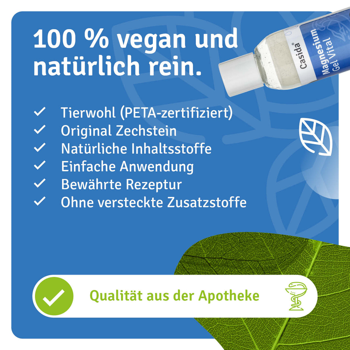 Magnesium Gel Vital natürliche Inhaltsstoffe