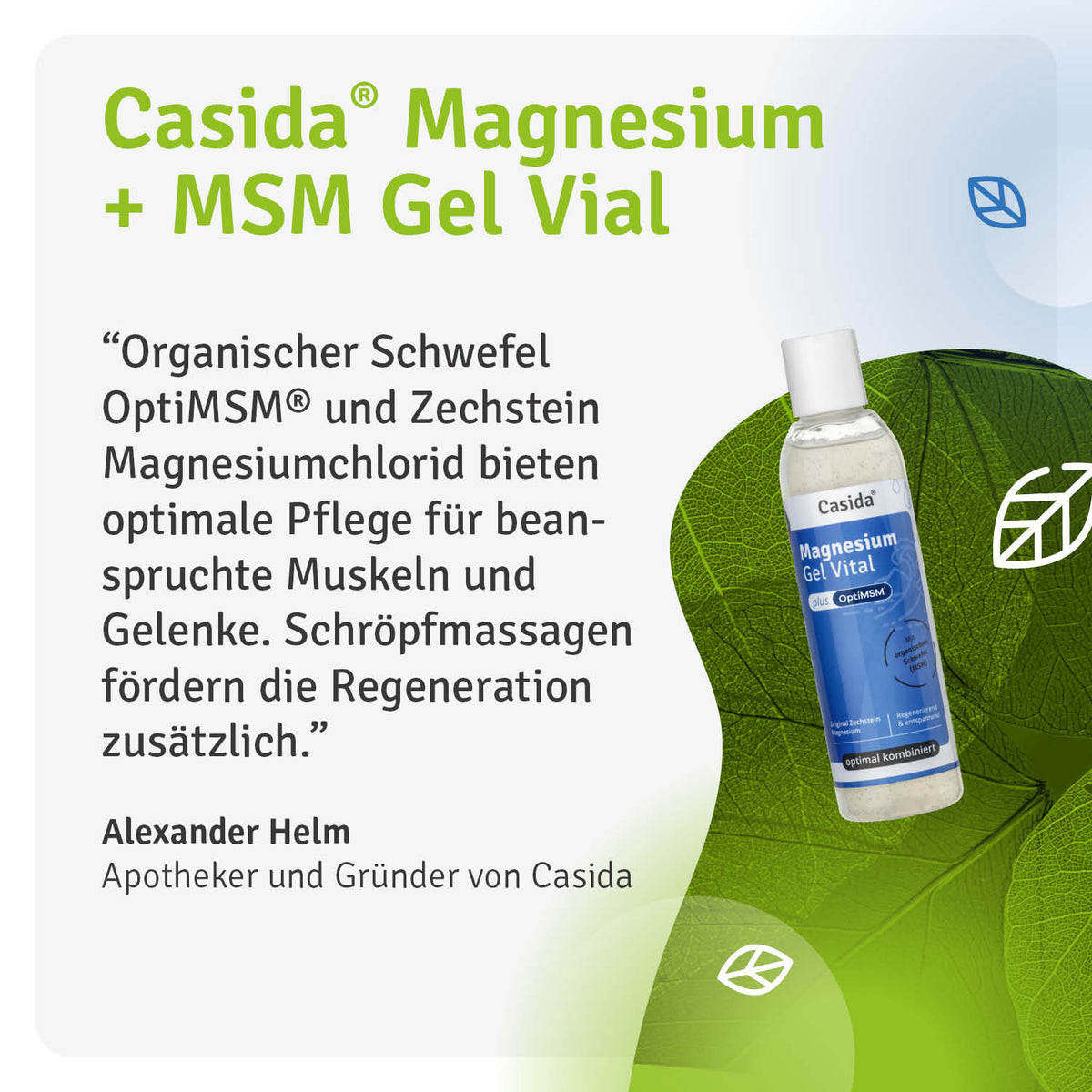 Magnesium + MSM Gel Vital Casida