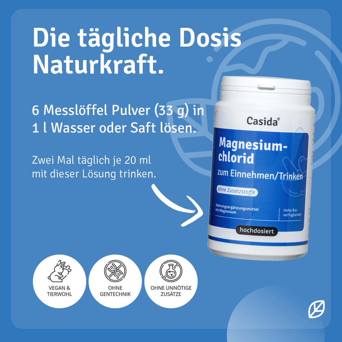 Magnesiumchlorid zum Einnehmen / Trinken Anwendung