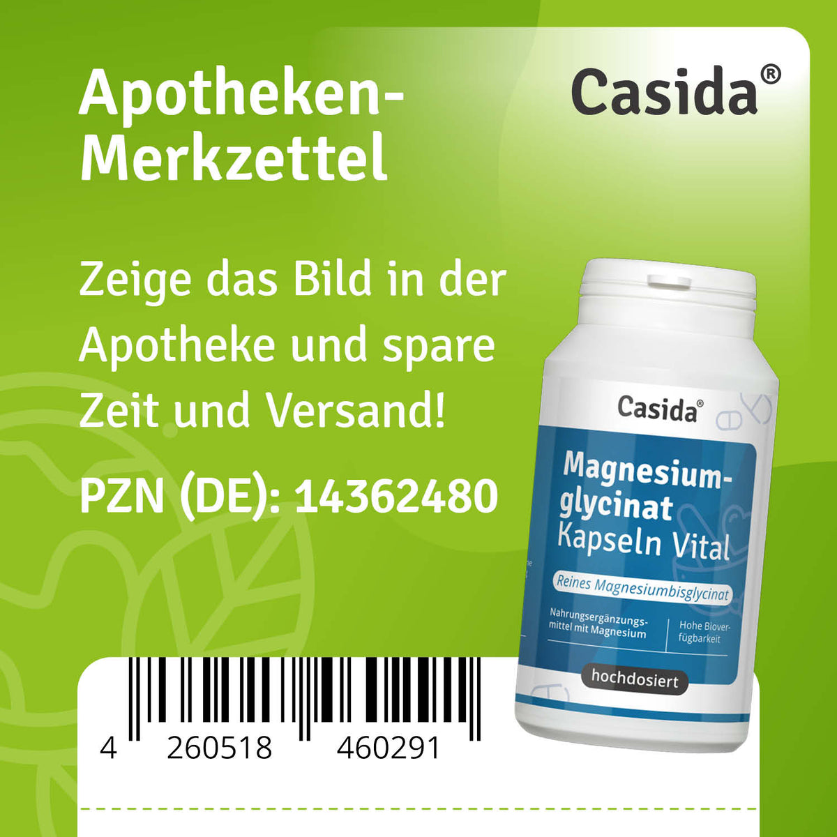 Magnesium Glycinat Kapseln Vital Apotheke