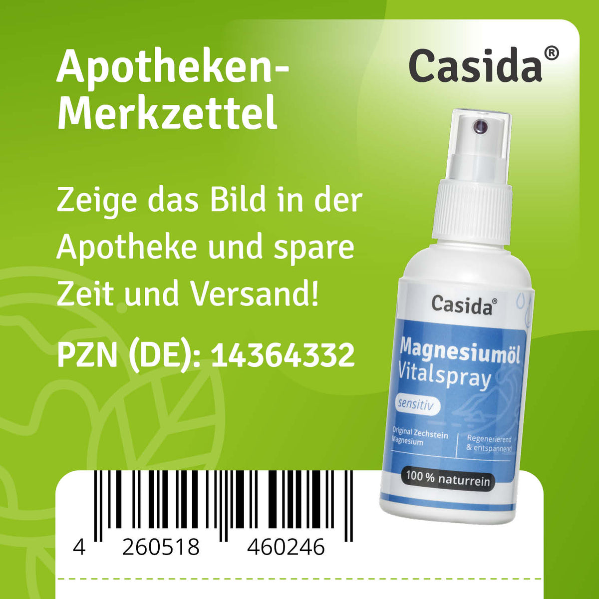 Magnesiumöl Vitalspray Sensitiv Apotheke
